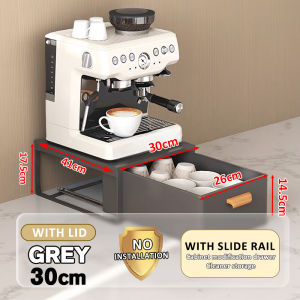 SimpleJoy Pull Out Drawer Storage Basket With Rails And Cover For Kitchen Cabinet Wardrobe Pantry