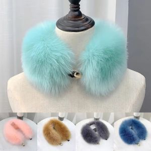 WININ Warm Fur Collar Scarf Faux Fur Ultra Fluffy Neck Wrap Fashion Soft Plush Neck Shrug for Fall Winter