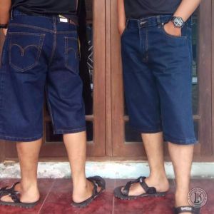 NAZIRA JEANS COLLECTION - [BIG SIZE] CELANA JEANS PENDEK PRIA LAKI LAKI COWO COWOK CELANA JEANS DENIM  CELANA MURAH STRAIGHT JEANS CELANA PENDEK JUMBO 26-44