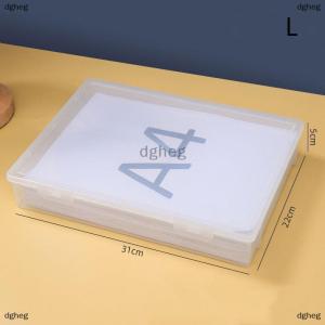 [COD] dgheg Plastic File Storage Box Organization Transparent Square Storage Box A4 Organization Box Desktop Dust-proof Storage Box