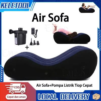 Portable Inflatable Sofa Desain Ergonomis Angin Dengan Santai Air Sofa Dengan Pompa Air Sofa Luar Ruangan Berkemah Pantai Sofa Santai Tiup Ringan Ramah Lingkungan dengan