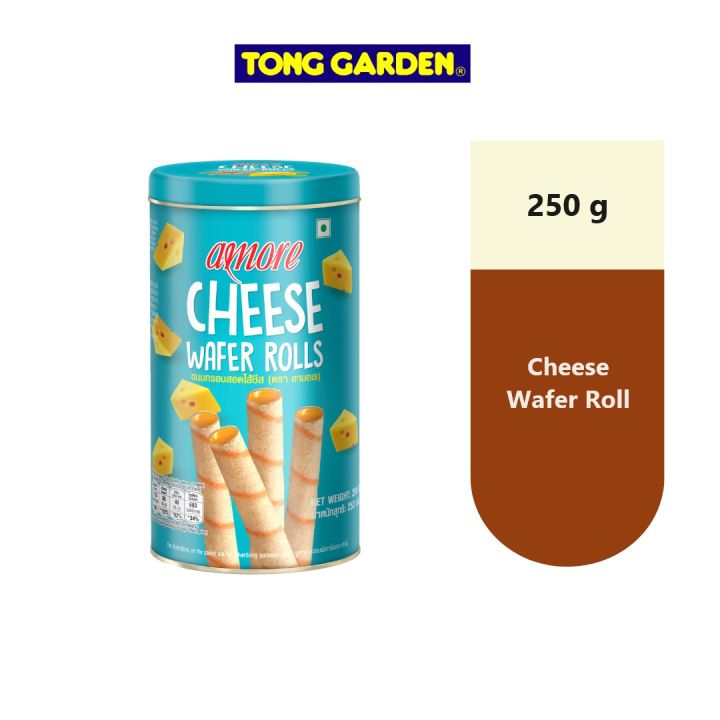 (Tong Garden) AMORE Cheese Wafer Roll 250g Lazada