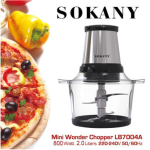 SOKANY Electric Household Meat Grinder Vegetable Blender Meat Chopper Grinder Juicer Meat Grinder 2L
