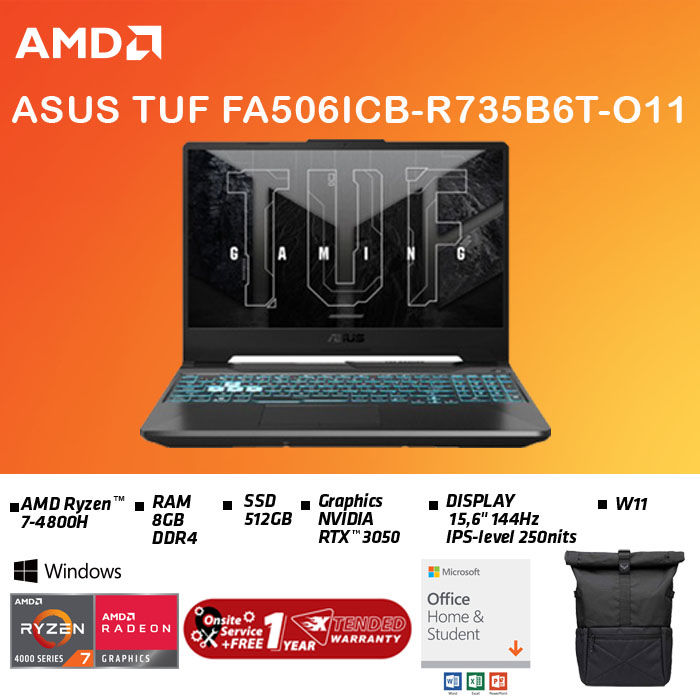 4800h Asus Tuf Ryzen 4000 ASUS TUF A15 FA506ICB-R735B6T