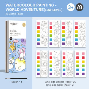 SG Ready Stock Mideer Pocket Watercolor Painting Book Including Pigment Goodie bag kids birthday gift