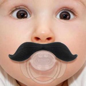 ARAFURA - Dot Empeng Bayi Model Kumis Lucu Cute Unik Baby Pacifier Mustache Shape Cowboy Food Grade Silicon Material Aman Funny Nipper Orthodontic Teether Baby Accessories Aksesoris Balita Batita Kenyotan Bayi s1143 - Black