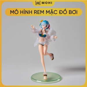 [BOX MÀU ĐẸP] - Mô Hình Nhân Vật REM mặc Đồ Bơi cao 25cm