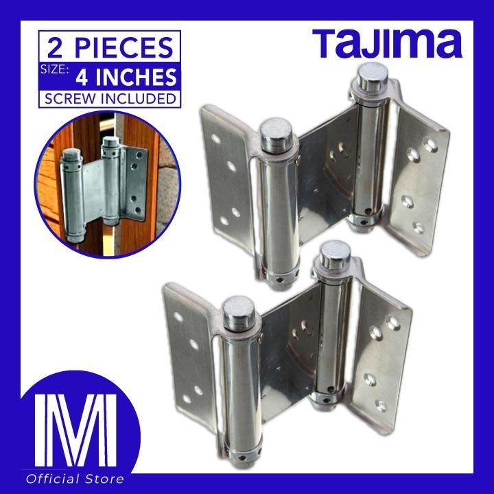 Tajima Stainless 4 inches Double Action Spring Hinge (2 pcs) Lazada PH