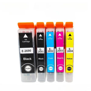 Compatible T2690 T2691 T2692 T2693 T2694 Ink Cartridges Replacement for Epson XP-702 XP-802 Printers Black/Photo Black/Cyan/Magenta/Yellow 5 Colors