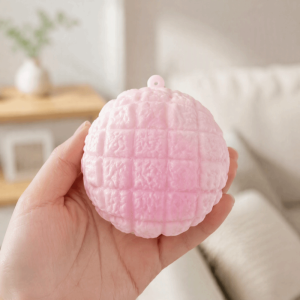 BEIMOUS Food-Shaped Pineapple Bun Squishy Moldable Non-Bounce Noodle Squeeze Toys Novelty Soft TPR Sensory Fidget Ball Xmas Gift