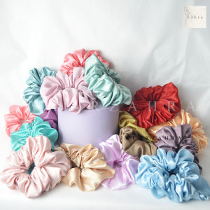 SCRUNCHIE JUMBO VELVET - ikat rambut premium velvet cepol cemol besar lembut