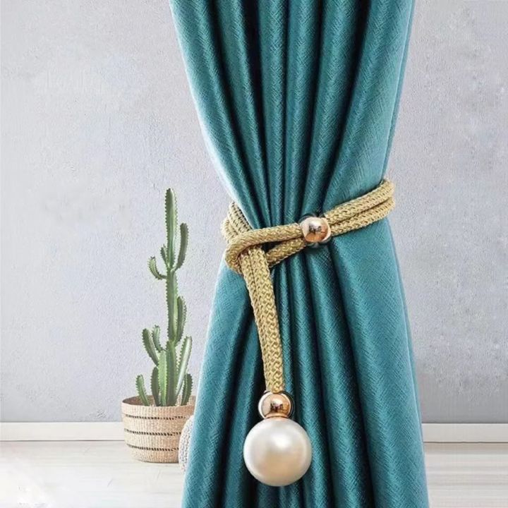 J9YXDU Adjustable Pearl Curtain Tieback High Quality Polyester Curtains ...