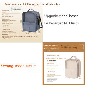 {COD} 3 in 1 Tas Penyimpanan Sepatu Travel High Quality Bahan Oxford Waterproof /Tas Sepatu Travel Shoes Bag Korean Travel Shoes Bag Tas Sepatu Portable Besar Tas Sepatu Olahraga