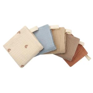 5Pcs Toddler yếm ăn trẻ em Khăn Mềm Cotton Yếm trẻ em Cho Ăn khăn trẻ em Bandana Khăn Với hình vuông Cho Bé Trai Cô Gái