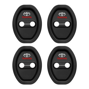 4 cái nắp bảo vệ khoá cửa ô tô bằng Silicone TOYOTA giảm xóc khóa cửa Phụ kiện im lặng cho agya raize calya avanza veloz Rush kijang Innova Yaris Corolla Cross bz4x ra