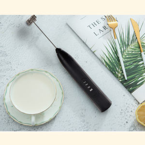 Electric Milk Frother 2 In 1 Portable Rechargeable Foam Maker Handheld Foamer High Speeds Drink Mixer Coffee Frothing Wand