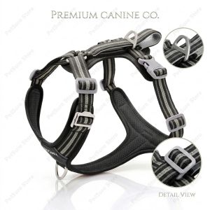 Dog Harness Medium Sized Heavy Duty Dog Harness and Leash Set for Medium Large Dogs Reflective Tactical Harness with Soft Padded2026