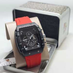 Jam Tangan Pria LEOPARD LP-8018 Strap Rubber Tanggal Aktif Waterproof FREE BOX FREE BATERAI CADANGAN