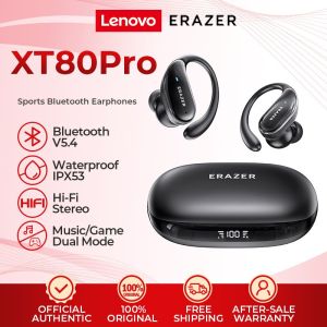Lenovo ERAZER Buetooth Headset XT80 Pro Sport Bluetooth 5.3 Wireless Earphone with Mic Headphones HiFi Stereo Wireless Earbuds