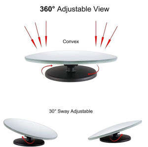 Cermin Tambahan Bulat Motor Mobil Wide Angle Bisa Diputar / Blind Spot Spion Motor Kecil