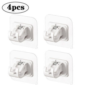 【Naitre】 4 cái Móc Treo Tường Thanh treo rèm không có đinh dính móc treo rèm có thể điều chỉnh giá treo khăn cố định móc phòng tắm nhà bếp nhà