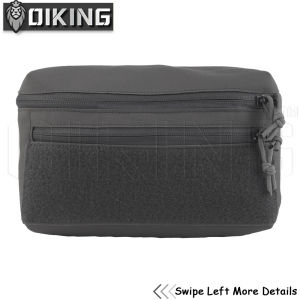 Oiking Tactical Universal GP Pouch (L Size/30*20*3cm) Molle System Multiple Velcro Designs Cordura Material for Outdoor Hunting Accessories
