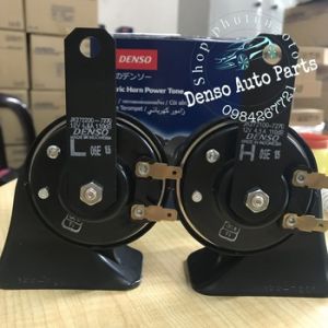 Còi sên 2 giắc denso- Kèn sên DENSO (tặng kèm 2 giắc cắm và 2 pát)