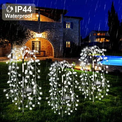 200LED outdoor solar fireworks lighting decoration led lightfairy lights Ramadan lamp waterproof string lights suitable for courtyards Christmas xmas balconies gardens lawns streets
