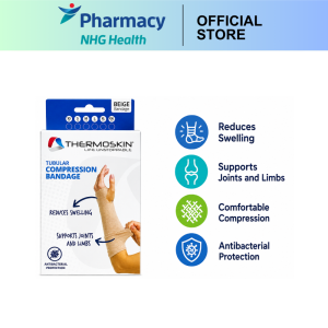 Thermoskin Tubular Compression Bandage - Beige / Black (S /M /L /XL)