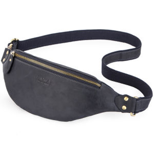 Túi đeo thắt lưng da ngựa điên cổ điển cho hợp thời trang Nam Da Da Bò Túi đeo thắt lưng Túi Đeo Hông Nam Túi Đeo Chéo Túi Đeo Túi đựng điện thoại