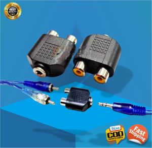 RCA Female AUX to Female 3.5 mm Stereo Audio Konverter Jack Audio Converter Adapter