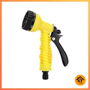 หัวฉีดรดน้ำ อุปกรณ์หัวฉีดแรงดันปรับได้7ระดับ มี3สี เเข็งเเรง ทนทาน รดน้ำต้นไม้ KT273 จัดส่งภายใน48ชม.
