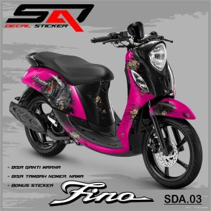 Decal Stiker Full Body Fino 125 Motif Woman Premium Racing SDA.03