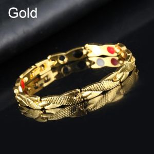 Gelang Magnetik Kesehatan Pola Naga Gelang Tangan Terapi Pria Dan Wanita