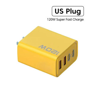 Ekleva 120W Nhanh Chóng Sạc Loại C Pd 4 Cổng Nhanh Chóng Sạc Sạc Sạc EU/Phích cắm chuẩn Mỹ sạc nhanh 3.0 Bộ sạc du lịch Cho iPhone Samsung
