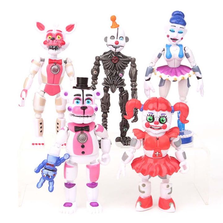 DSFSK 5pcs/set Sister Location Funtime FNAF Nightmare Rabbit