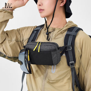 LouisWill Hiking Small Bag Outdoor Detachable Sling Crossbody Bag Water Bottle Phone Holder With Removable Shoulder Strap For Hiking Camping Travel