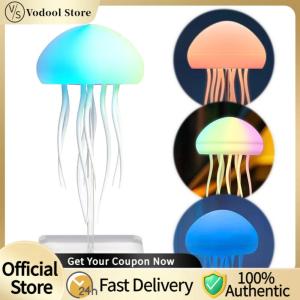 【24Hours Shipped】LED Gradient Jelly Fish Fairy Lights with Base Cute Jellyfish Desk Lamp for Home Decor and Night Lighting