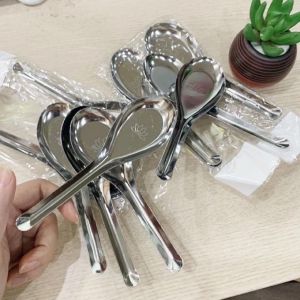 Set 10 Thìa Ăn Phở Súp Thìa Ăn Cơm Bằng Inox Tiện Dụng Vuadienmay