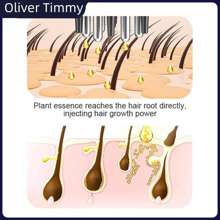 [Oliver Timmy] Sáu kim da đầu Applicator chất lỏng lược tóc rễ y học ...