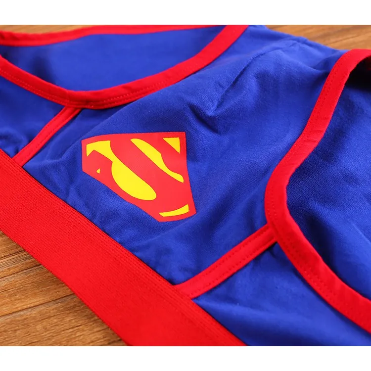 New Xiaoxin Dynamic Superman Underpants Kangdam Robot Boxer Cartoon Couple  Underwear Mid-waist Briefs