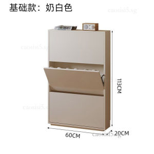 Nancong Shoe Cabinet 20cm Depth 3 Layers 4mm Backboard E0 Environmental Protection Pine Wood Assemble Required Anti Mold Moisture-proof Floor Standing Foyer Entrance Hall Storage