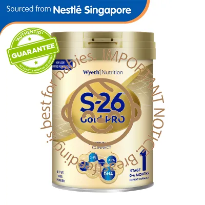 Wyeth Nutrition S-26 Gold Pro Stage 1 Infant Formula 900G - From 0-6 Months