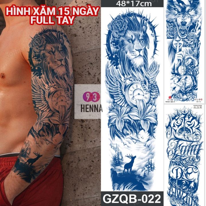 Hình dán chữ nghệ thuật qs02 - miếng dán hình xăm tatoo đẹp dành cho nam  nữ, kích thước 8x11cm (size bàn tay) | Lazada.vn