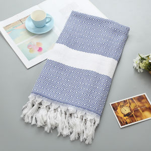 ZH 90x180cm Polyester cotton Thổ Nhĩ Kỳ Khăn tắm biển tua rua hình học hình thoi dệt khăn tắm nhà chăn sô pha