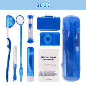 8Pcs/Set Orthodontic Cleaning Set Travelling Set Ortho Kits Oral Cleaning Orthodontic set Foldable Dental Set 口腔护理套装