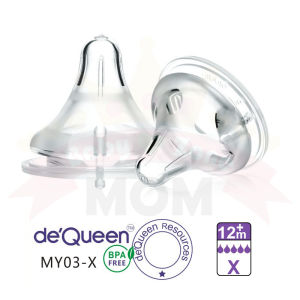 Baby Teat Puting Wide Neck Soft Teat For Wide Susu Feeding Bottle Silicone Closer Nature Pupici BPA Pacifier Infant Nipple Free Lembut Wideneck Baby Susu Soft Teat Nipple Feeding Silicone Teats
