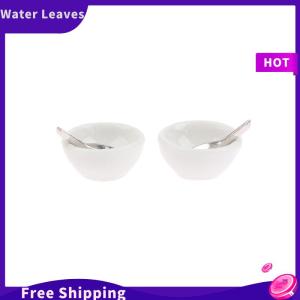 [Water]Hot Sale Freeshipping 4 cái bộ 1:12 Nhà búp bê bát Gốm Mini thu nhỏ thìa súp Đồ chơi mô hình