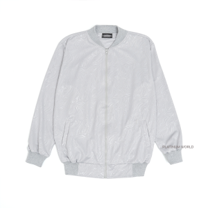 PLATINUM WORLD Jaket Varsity Bomber Zipper Embos Premium Quality