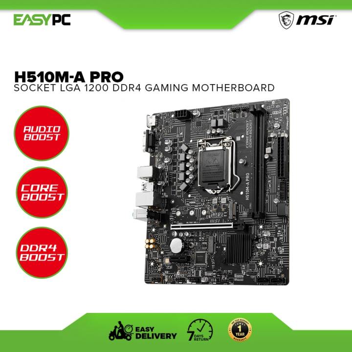 EasyPC MSI H510M-A Pro Socket LGA 1200 Ddr4 Gaming Motherboard